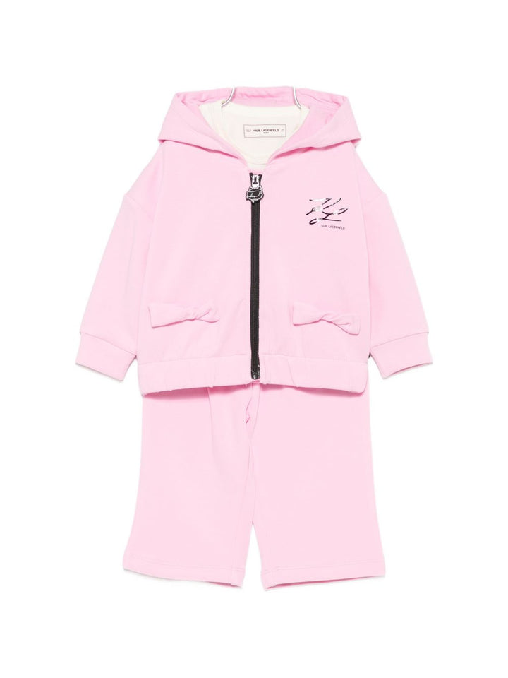 Completo rosa per neonata Z31293 47U Karl Lagerfeld Kids 