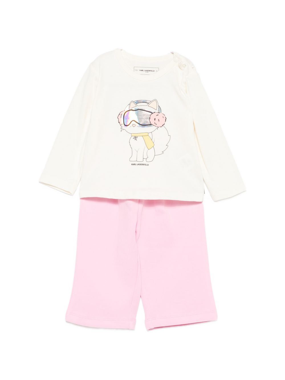 Completo rosa per neonata Z31293 47U Karl Lagerfeld Kids 