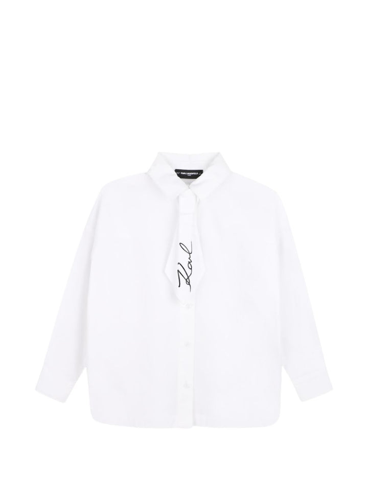 Camicia bianca per bambino Z31316 10P Karl Lagerfeld Kids 