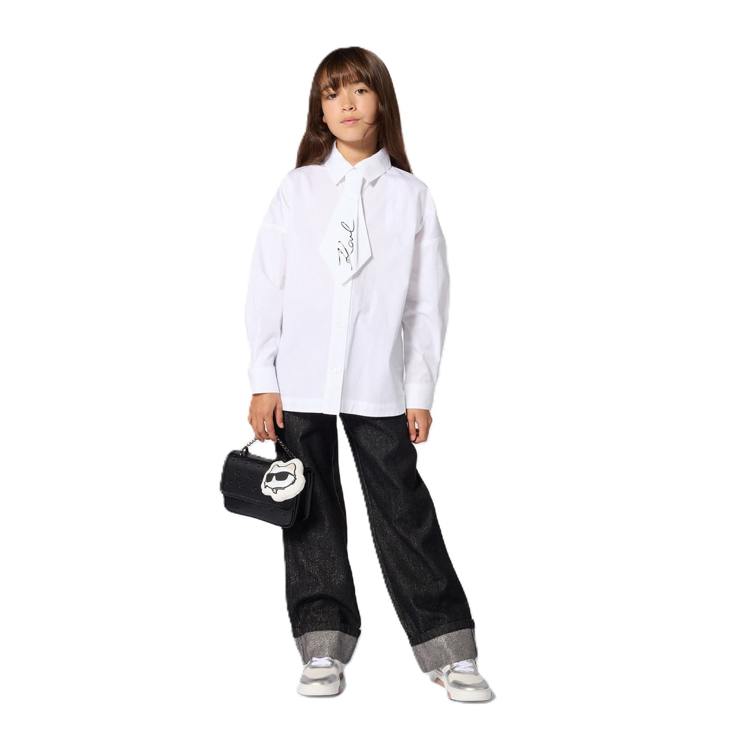 Camicia bianca per bambino Z31316 10P Karl Lagerfeld Kids 