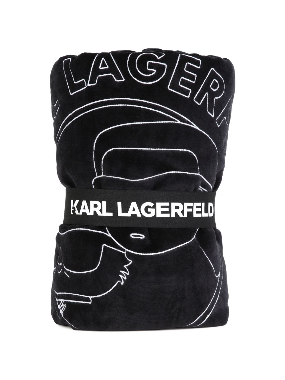 Coperta nera/bianca per neonato Z31418 09B Karl Lagerfeld Kids 