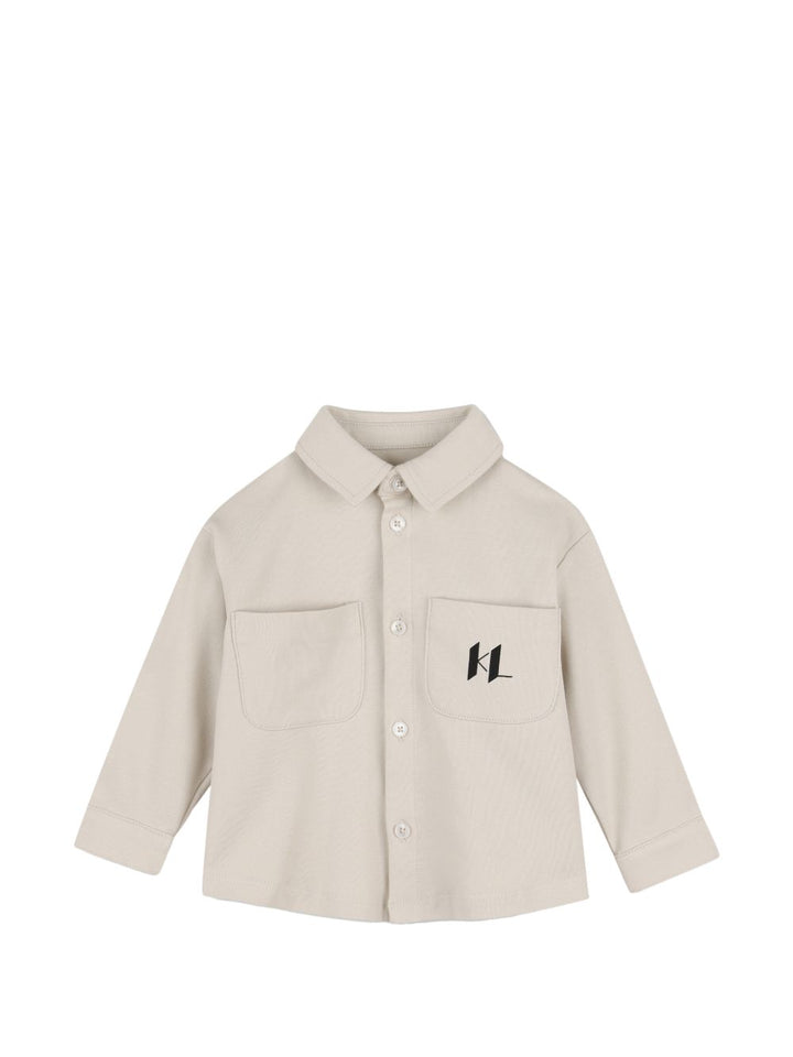 Completo nero/beige per neonato Z31484 M41 Karl Lagerfeld Kids 