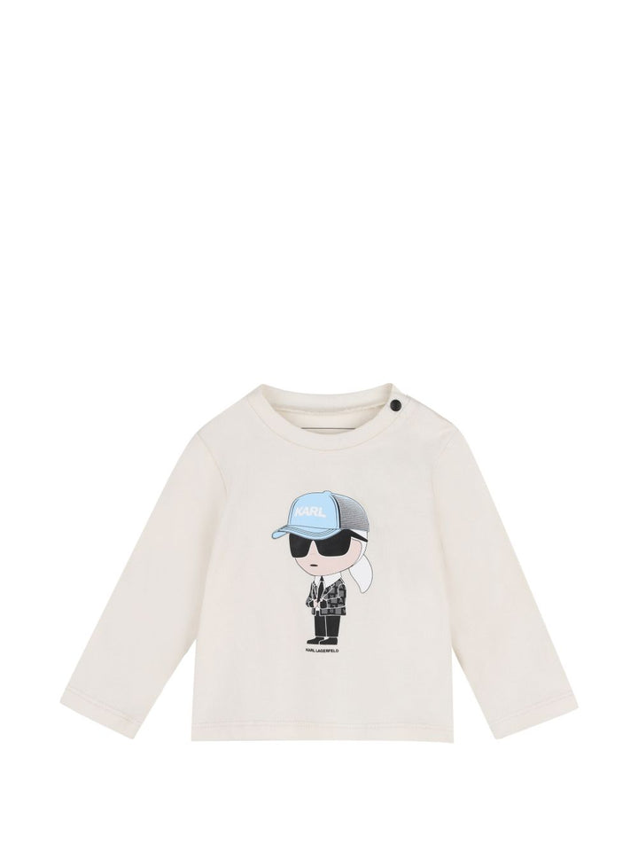 Completo nero/beige per neonato Z31484 M41 Karl Lagerfeld Kids 