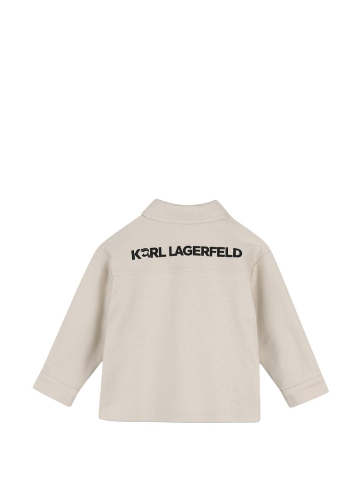 Completo nero/beige per neonato Z31484 M41 Karl Lagerfeld Kids 
