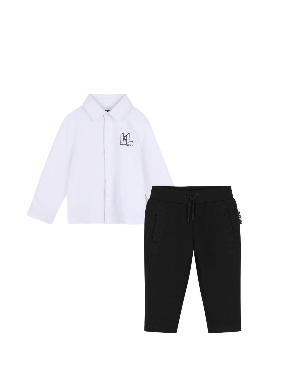 Completo nero/bianco per neonato Z31486 M41 Karl Lagerfeld Kids 