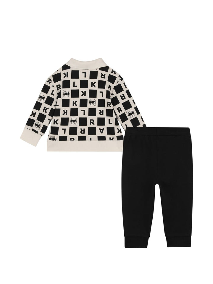 Completo pietra nero per neonato Z31488 192 Karl Lagerfeld Kids 