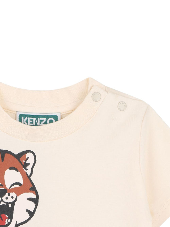 T-shirt sabbia per neonato K62132 21G Kenzo Kids 