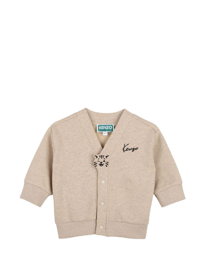 Cardigan beige per neonato K62139 230 Kenzo Kids 