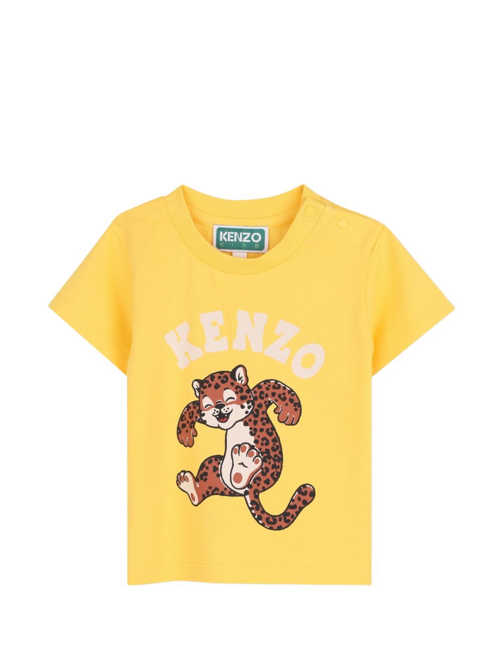 T-shirt gialla per neonato K62188 563 Kenzo Kids 