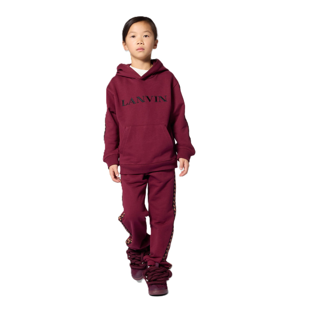 Felpa bordeaux per bambino N30423 955 Lanvin Enfant 