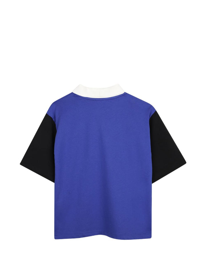 Polo blu/nero/bianco per bambino N30431 V70 Lanvin Enfant 
