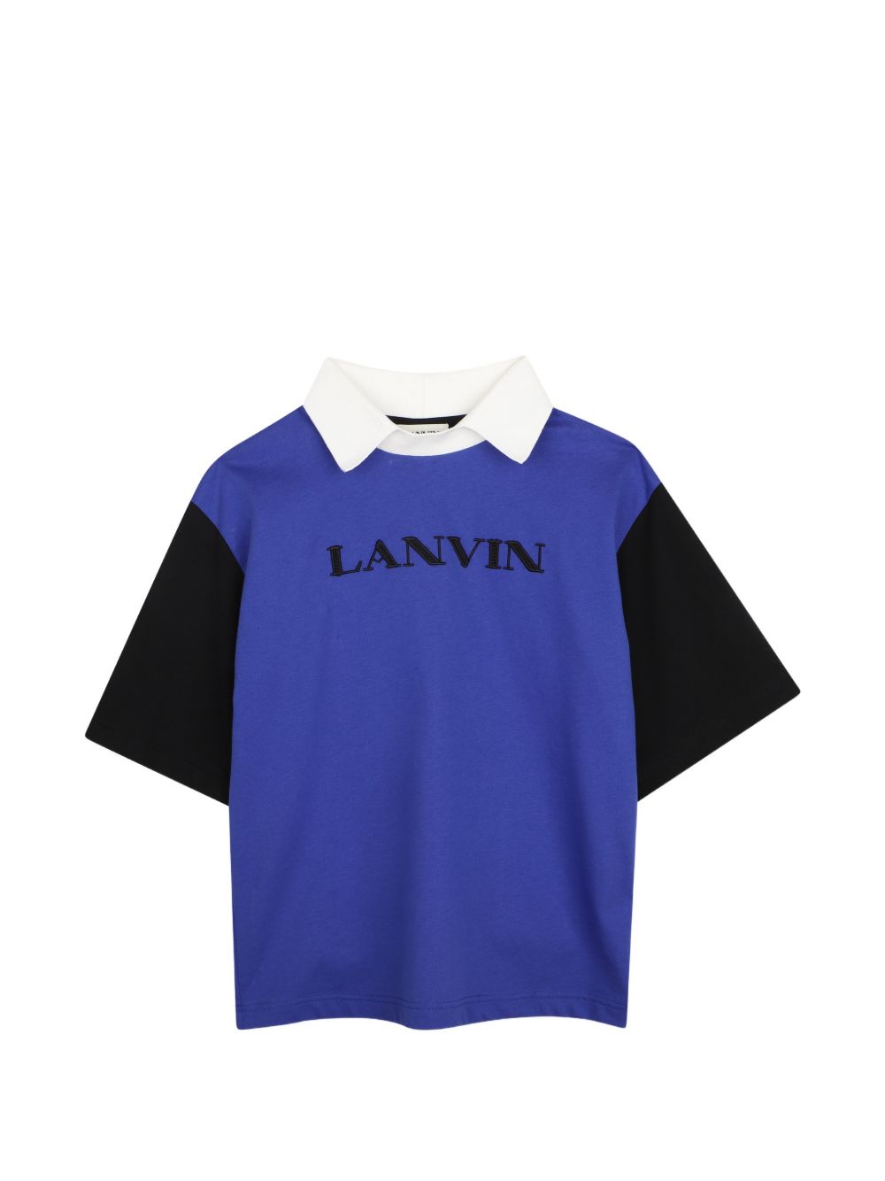 Polo blu/nero/bianco per bambino N30431 V70 Lanvin Enfant 