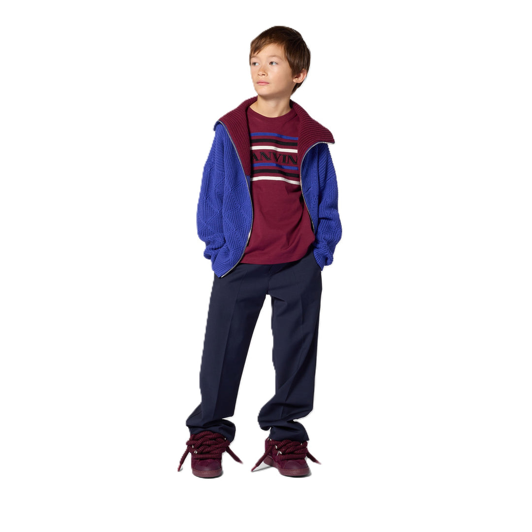 Pantalone blu elettrico per bambino N30441 868 Lanvin Enfant 
