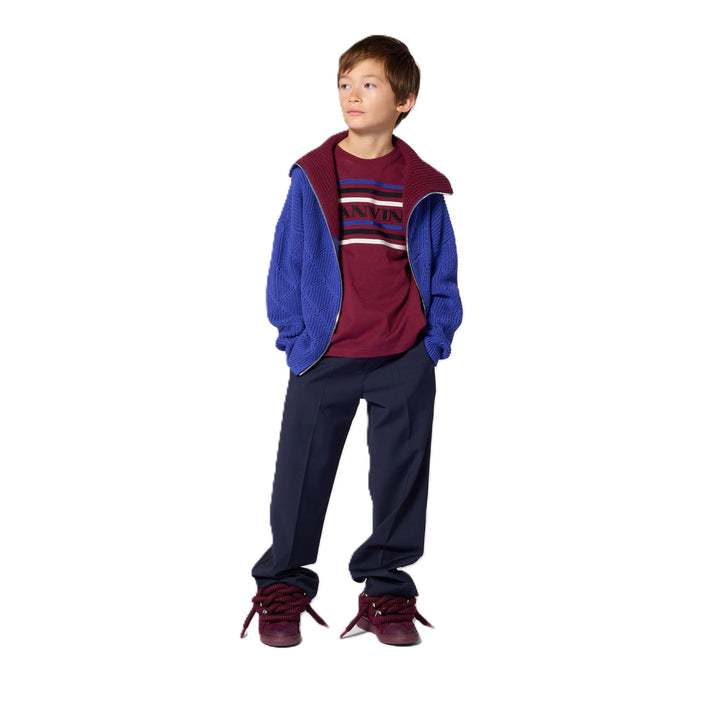 Pantalone blu elettrico per bambino N30441 868 Lanvin Enfant 
