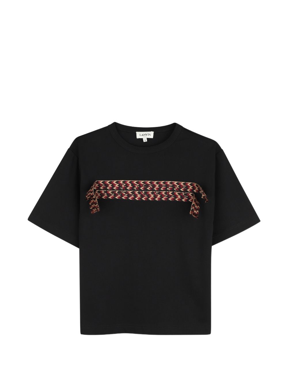 T-shirt nero per bambino N30480 09B Lanvin Enfant 