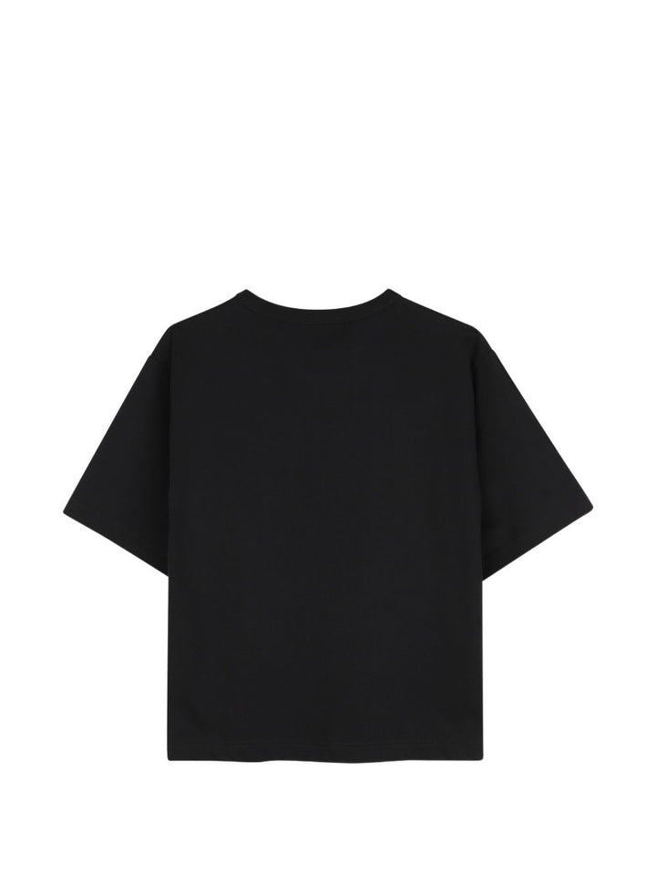 T-shirt nero per bambino N30480 09B Lanvin Enfant 