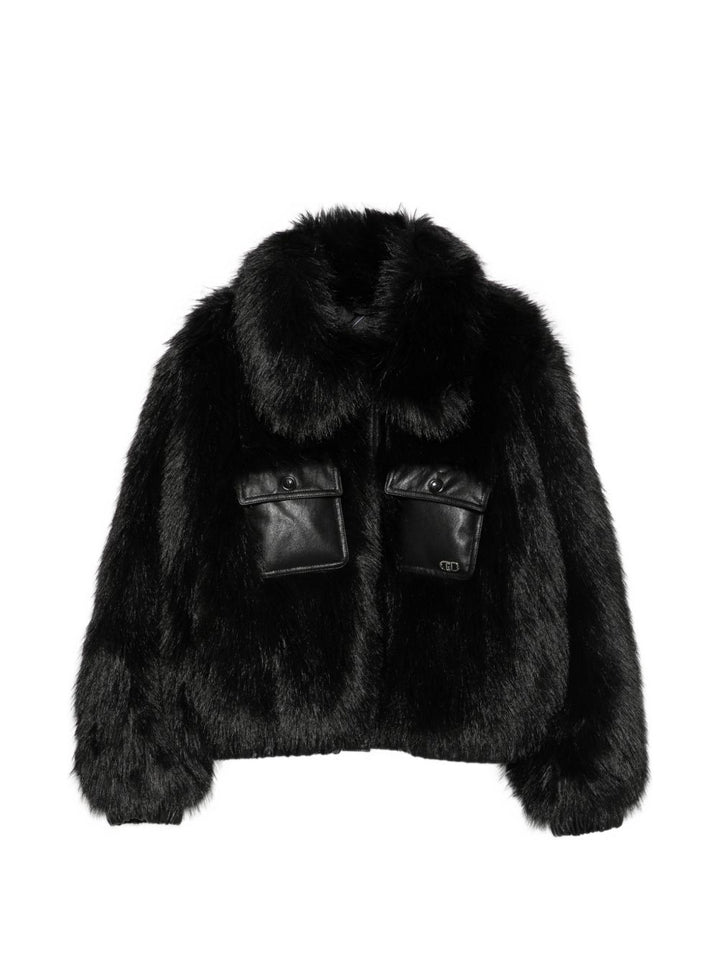 Cappotto nero per bambina GF6001E1131 22222 Liu Jo 