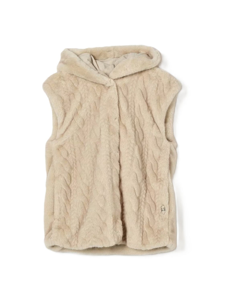 Gilet beige per bambina GF6004E1103 W9868 Liu Jo 