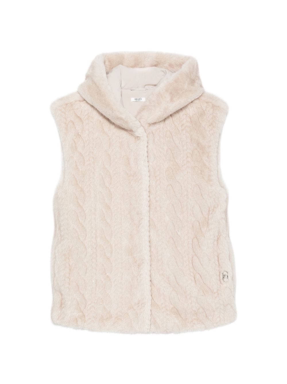 Gilet beige per bambina GF6004E1103 W9868 Liu Jo 