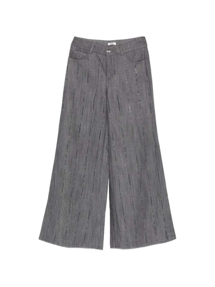 Pantalone grigio per bambina GF6034D0266 87079 Liu Jo 