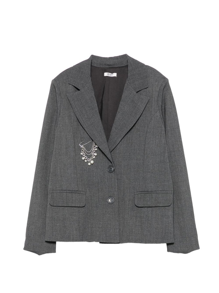 Blazer grigio per bambina GF6052T2627 09446 Liu Jo 