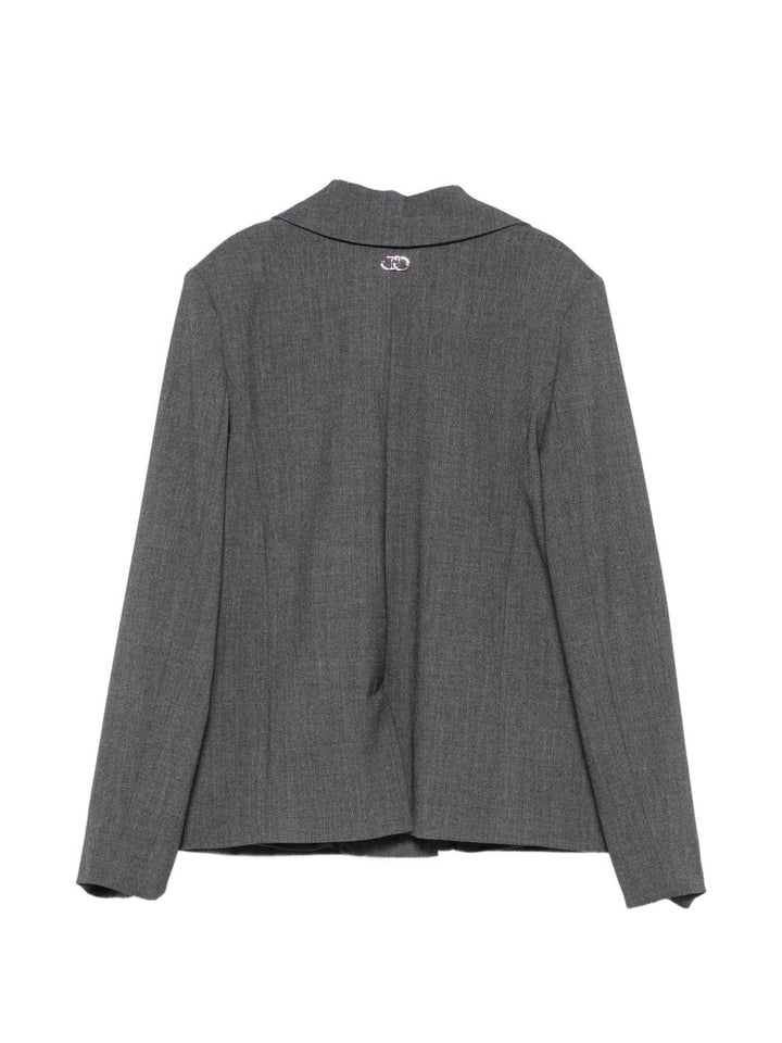 Blazer grigio per bambina GF6052T2627 09446 Liu Jo 