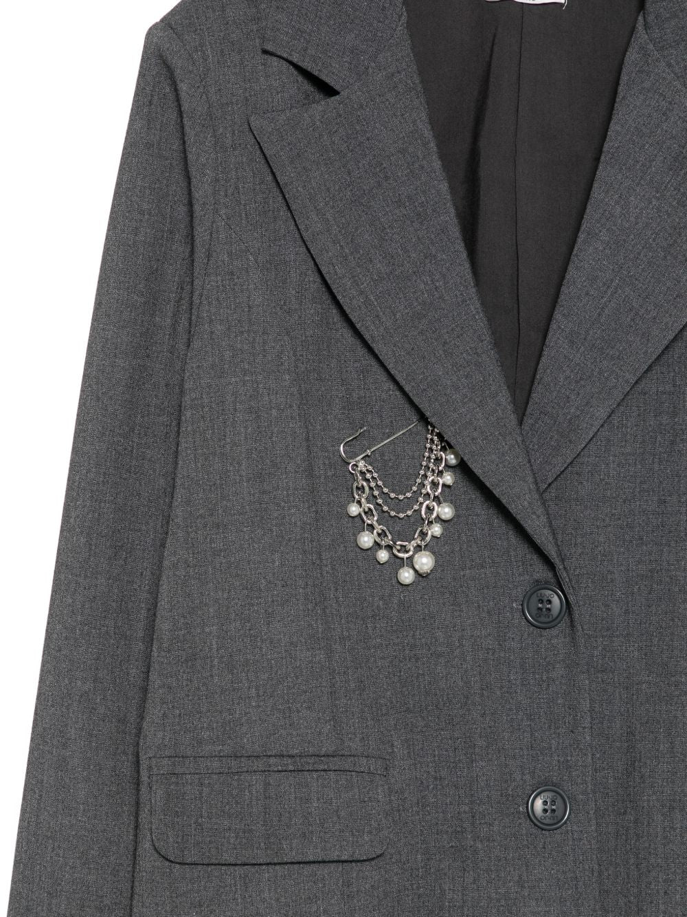 Blazer grigio per bambina GF6052T2627 09446 Liu Jo 