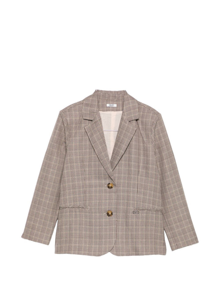 Blazer glam check per bambina GF6058T674A R9348 Liu Jo 
