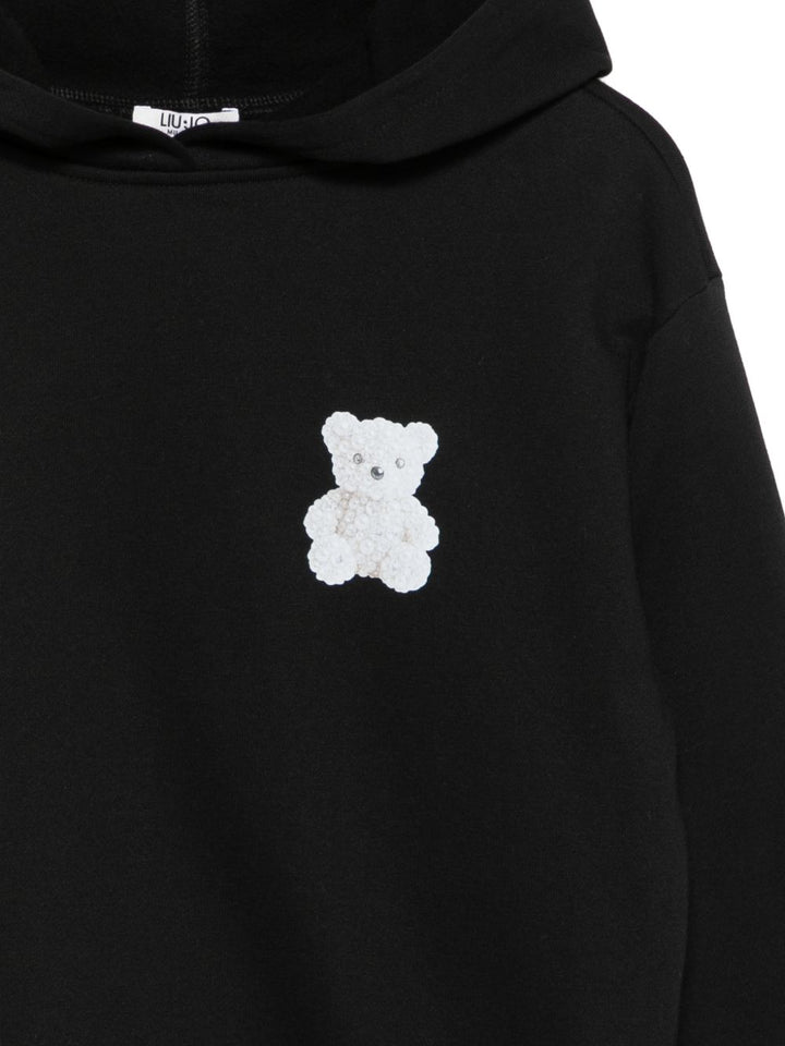 Felpa nera per bambina GF6083FS326 M9957 Liu Jo 