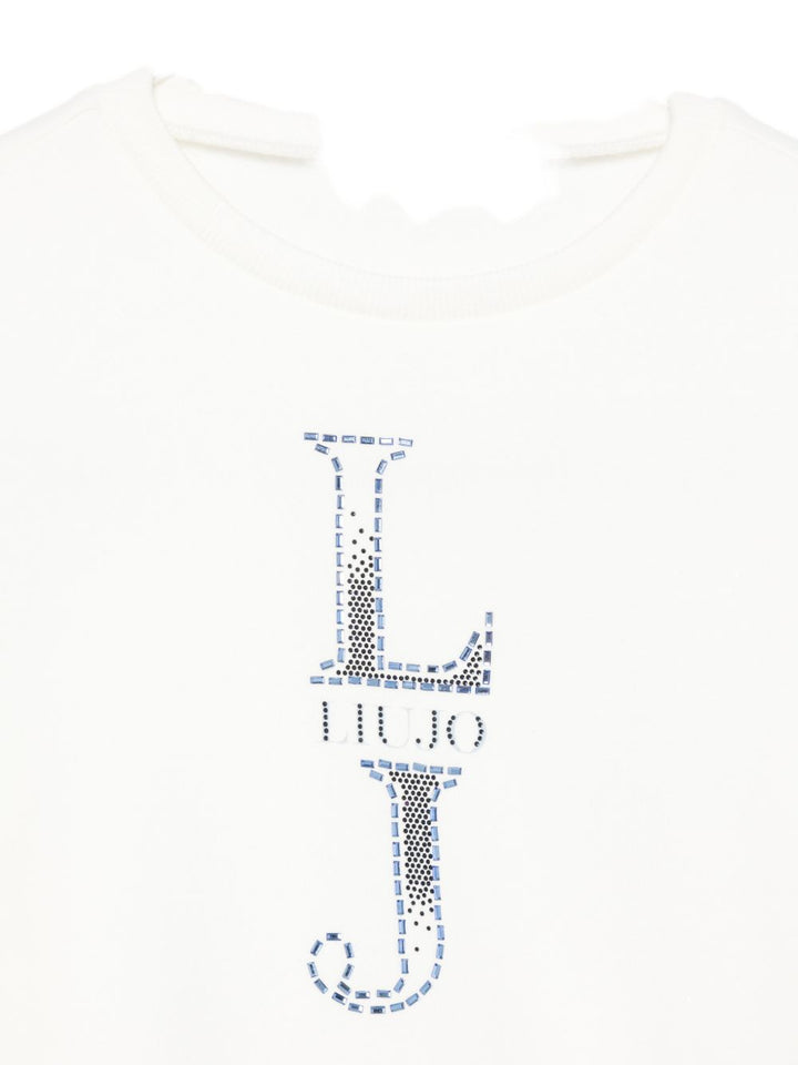 Felpa bianca per bambina GF6085FS326 L9424 Liu Jo 