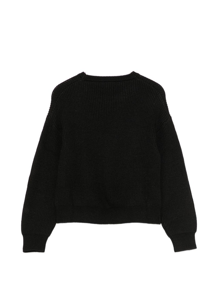 Maglione nero per bambina GF6086MA22S 22222 Liu Jo 
