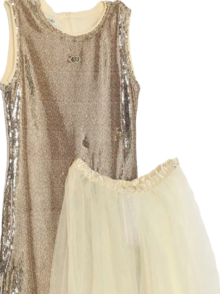 Abito oro/argento per bambina GF6090J3978 A3938 Liu Jo 