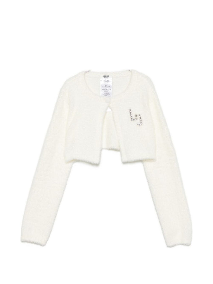 Cardigan bianco per bambina GF6110MA94O 10602 Liu Jo 