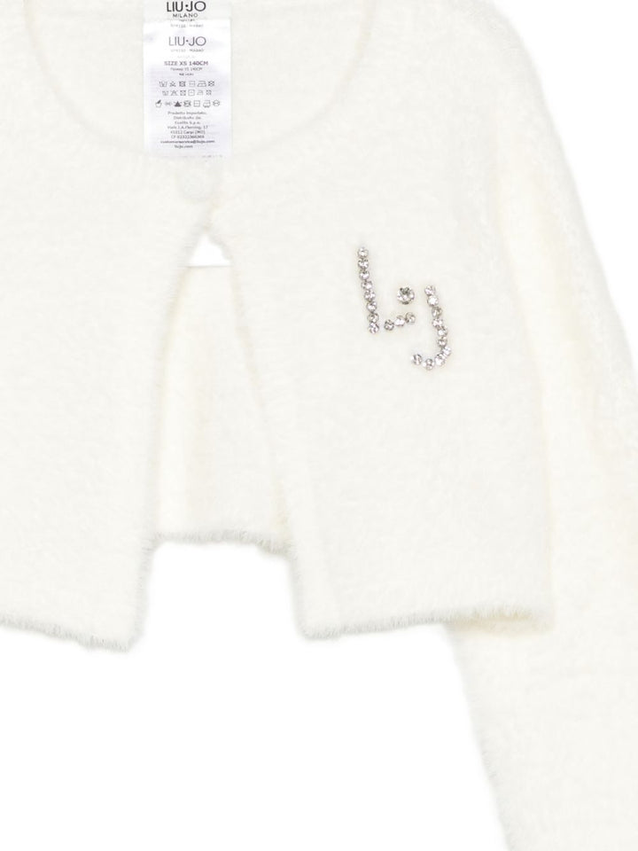 Cardigan bianco per bambina GF6110MA94O 10602 Liu Jo 