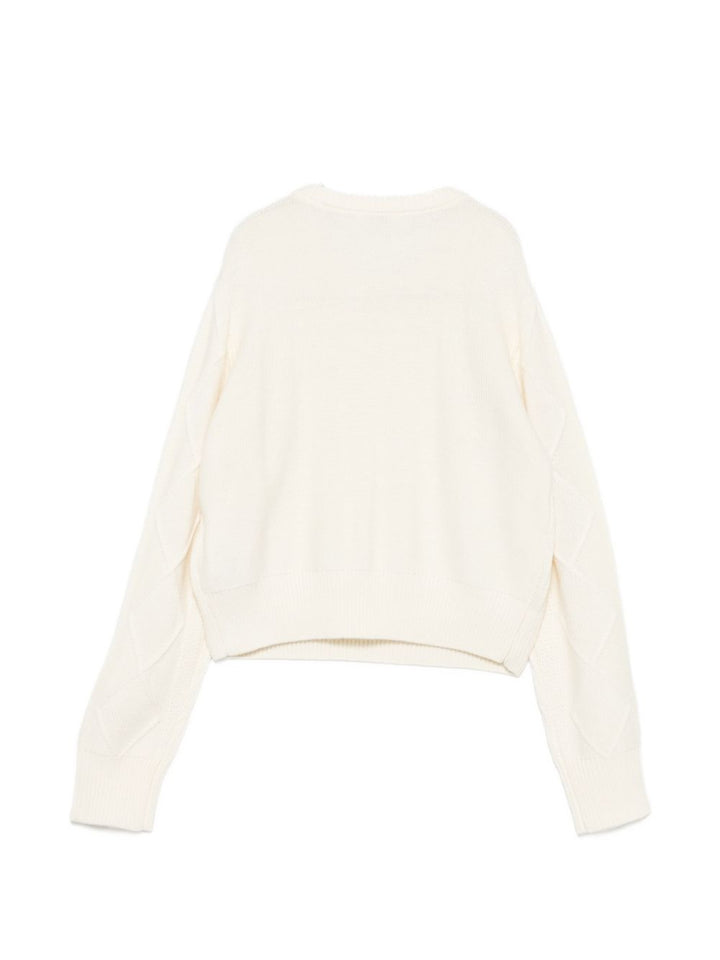 Maglione bianco per bambina GF6111MA22S 10602 Liu Jo 
