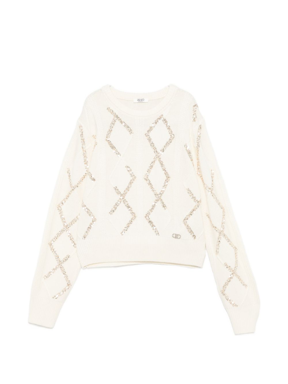 Maglione bianco per bambina GF6111MA22S 10602 Liu Jo 