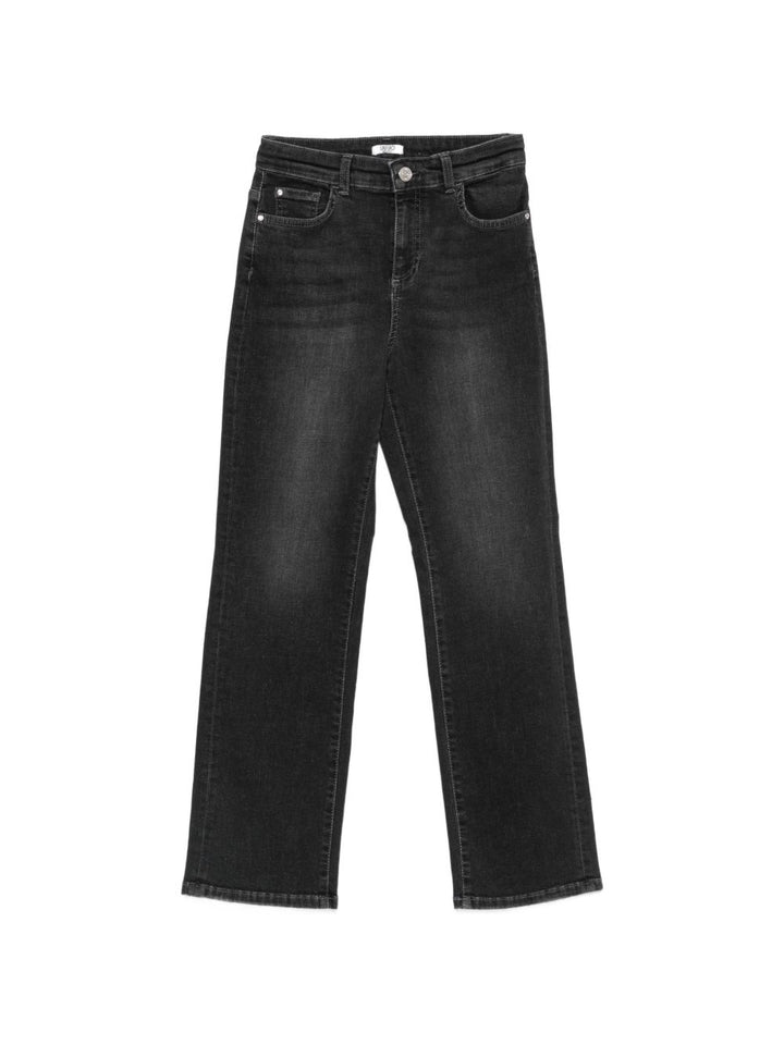 Jeans nero per bambina GF6125DS615 87031 Liu Jo 