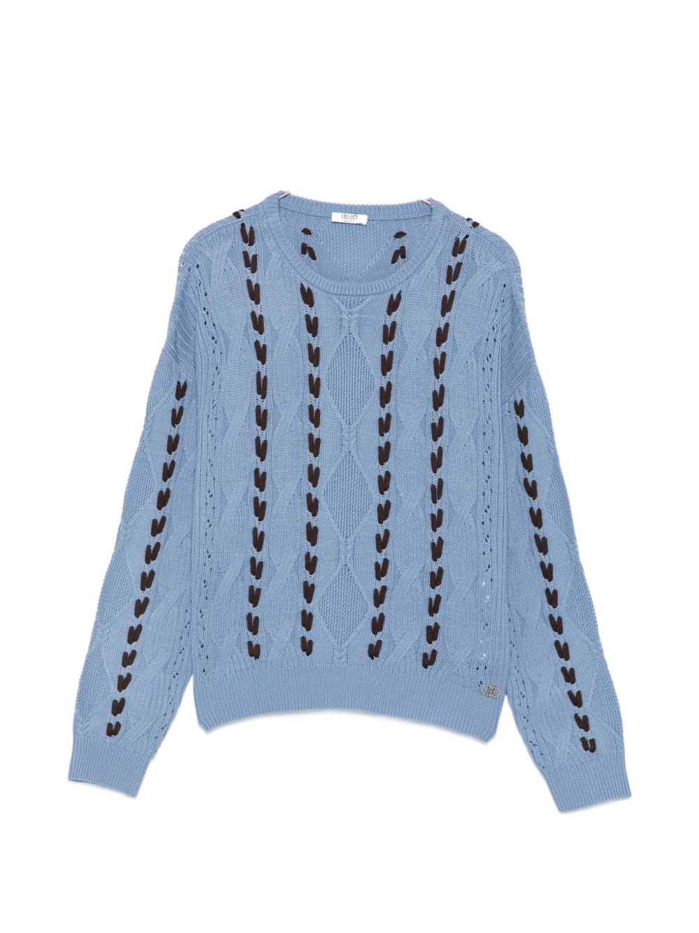 Maglione blu per bambina GF6132MA22S X0502 Liu Jo 