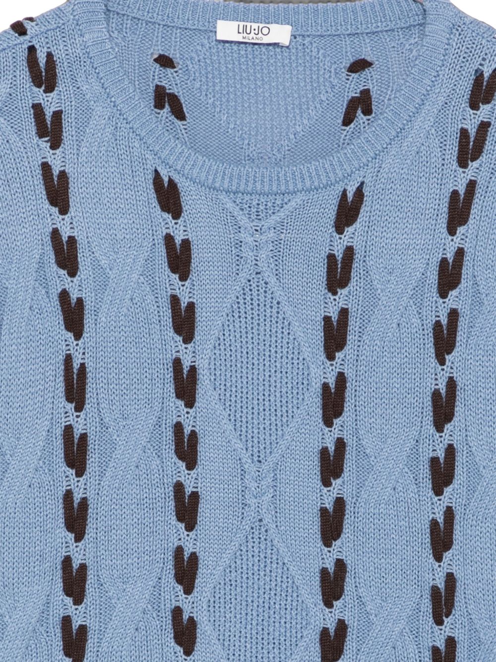 Maglione blu per bambina GF6132MA22S X0502 Liu Jo 
