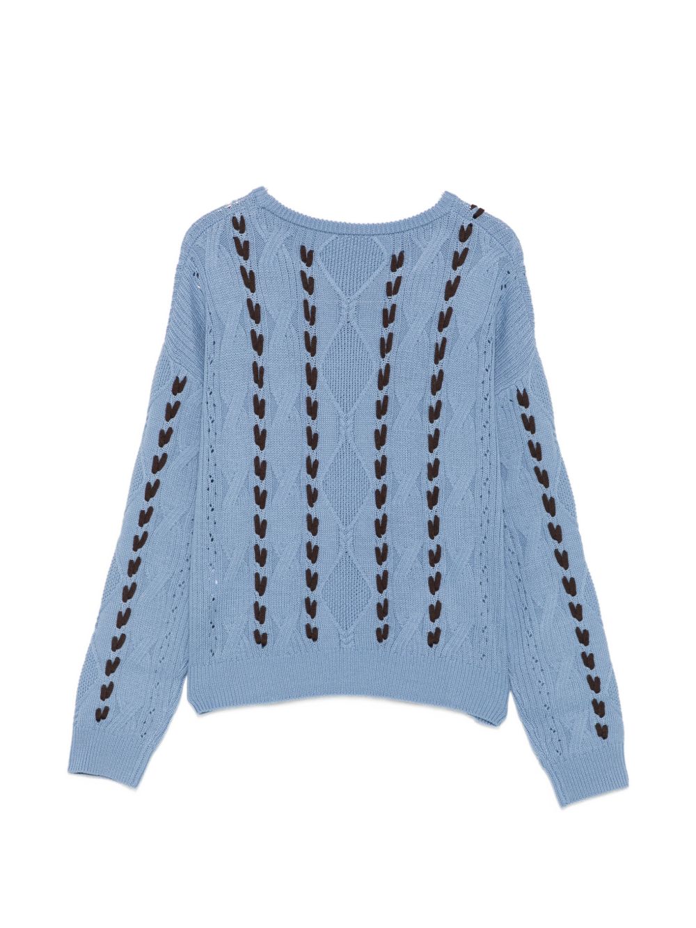 Maglione blu per bambina GF6132MA22S X0502 Liu Jo 