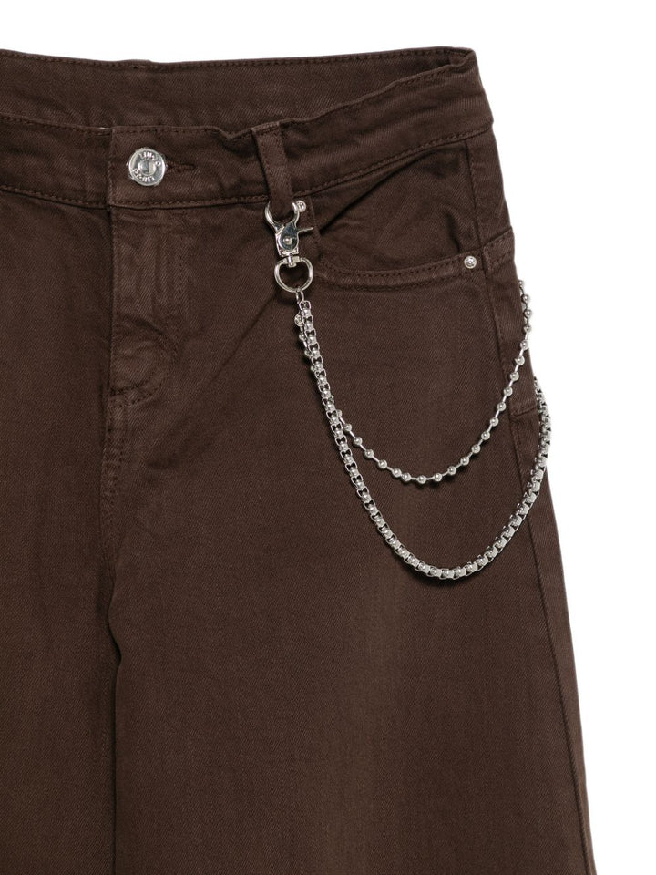 Jeans marrone per bambina GF6146T744A 90915 Liu Jo 