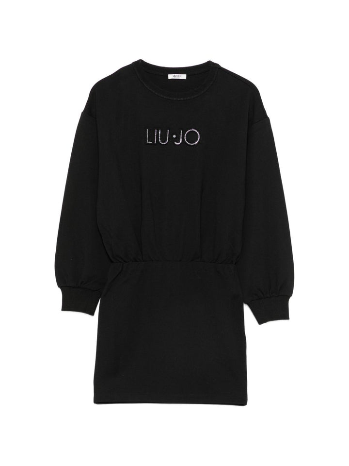 Abito nero per bambina GF6168J3960 L9422 Liu Jo 