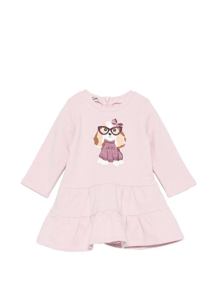 Abito rosa per neonata HF6010FS724 L9274 Liu Jo 