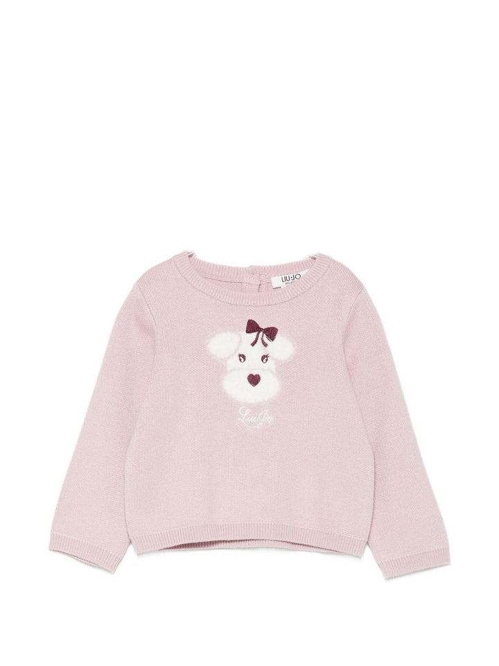 Maglione lilla per neonata HF6038MA07E L9274 Liu Jo 
