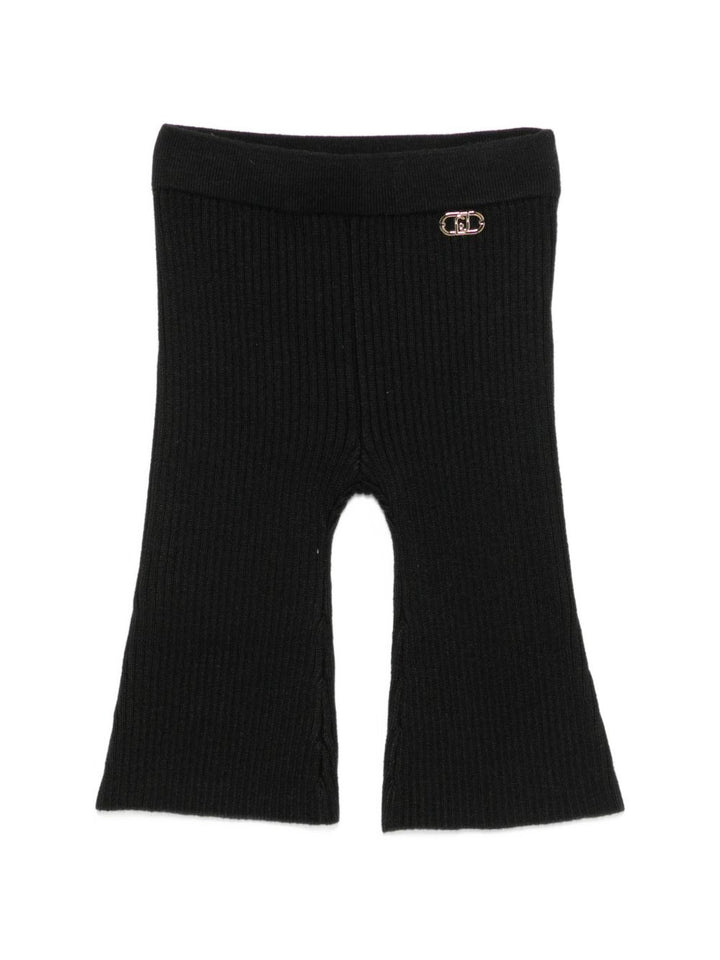 Leggings neri per neonata HF6044MA07E 22222 Liu Jo 