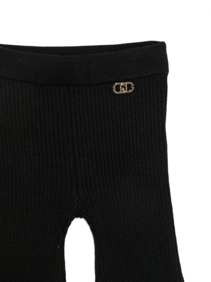 Leggings neri per neonata HF6044MA07E 22222 Liu Jo 