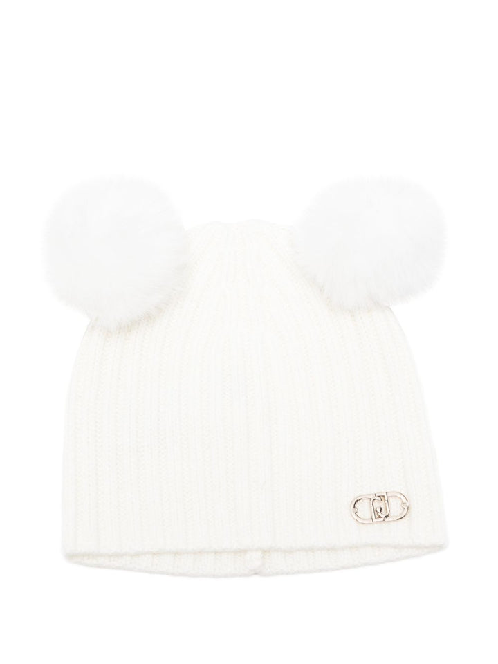 Cappello bianco neve per bambina HF6045MA07E 10602 Liu Jo 