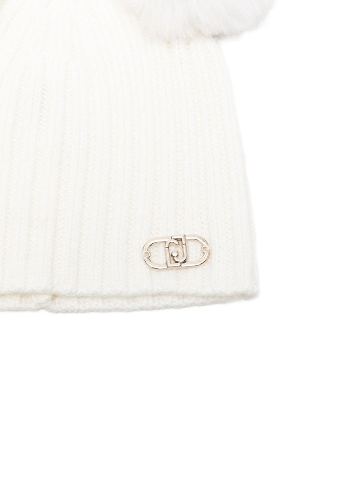 Cappello bianco neve per bambina HF6045MA07E 10602 Liu Jo 