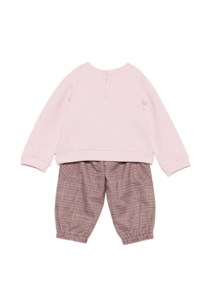 Completo lilla/soft check per neonata HF6049T664A L9101 Liu Jo 