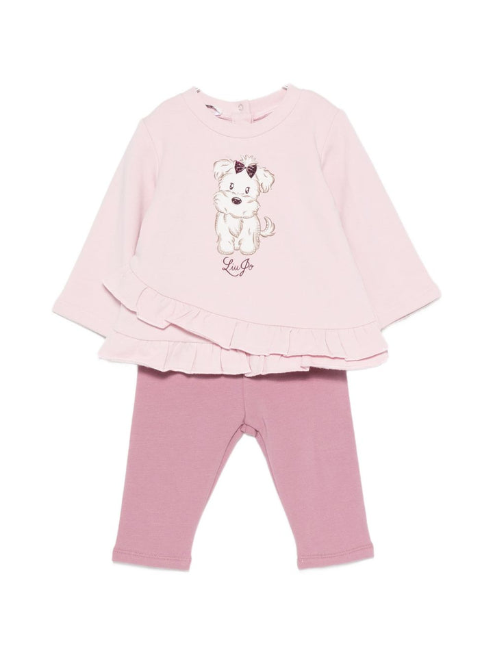 Completo rosa per neonata HF6061FS724 DDX07 Liu Jo 